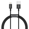 Baseus Superior kabel USB - Lightning 2,4 A 1 m czarny (CALYS-A01)