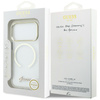 Etui Guess IML Script Metal MagSafe do   iPhone 17 Pro Max przezroczysty