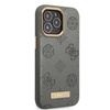 Guess GUHMP13LSAPSTG iPhone 13 Pro / 13 6,1" szary/grey hardcase Peony Logo Plate MagSafe