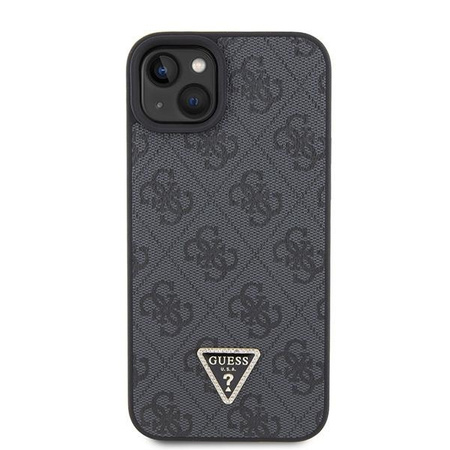 Guess GUHCP15SP4TDSCPK iPhone 15 6.1" czarny/black hardcase Crossbody 4G Metal Logo