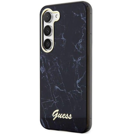 Etui Guess GUHCS23MPCUMAK S23 +S916 - czarne Marble