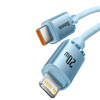 Baseus Crystal Shine Series kabel USB Typ C - Lightning szybkie ładowanie Power Delivery 20W 1,2m niebieski (CAJY001303)