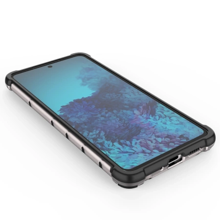 HURTEL POKROWIEC OCHRONNY DO SAMSUNG GALAXY A73 HONEYCOMB Z ŻELOWĄ RAMKĄ