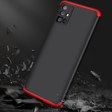 GKK 360 Protection Case etui na całą obudowę przód + tył Samsung Galaxy M51 czarno-czerwony