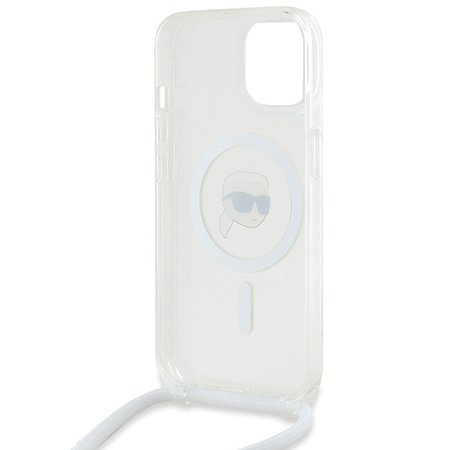KARL LAGERFELD ETUI DO IPHONE 15 14 13 6.1 CROSSBODY DO MAGSAFE KARL HEAD