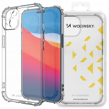 WOZINSKY ETUI POKROWIEC ANTI SHOCK DO IPHONE 14 PLUS PRZEZROCZYSTY PANCERNY