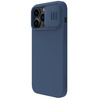 Nillkin CamShield Silky Silicone Case etui iPhone 14 Pro Max silikonowy pokrowiec z osłoną na aparat niebieskie