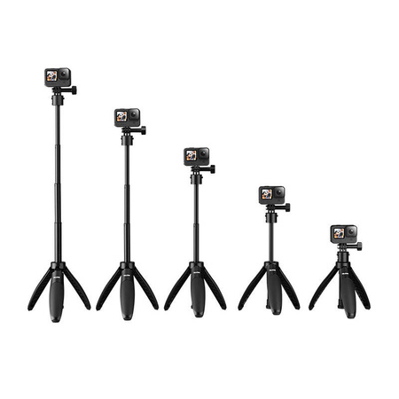 TELESIN SELFIE STICK Z TRIPODEM DO KAMER SPORTOWYCH 3W1 WYSOKA WYTRZYMAŁOŚĆ