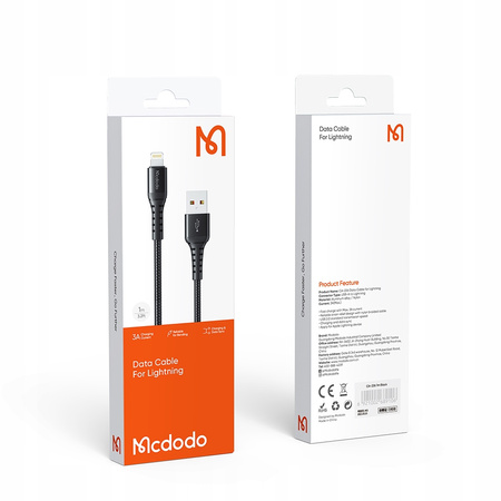Cable for iPhone, high-speed, short, QC 4.0, 20cm, Mcdodo