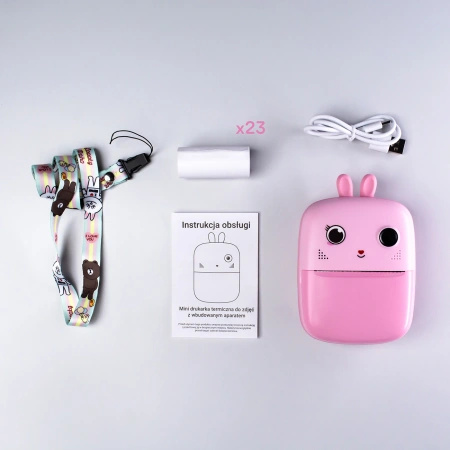 HURTEL MINI DRUKARKA DLA DZIECI Z FOTOKAMERĄ I KAMERĄ ZABAWKA FOTOGRAFICZNA