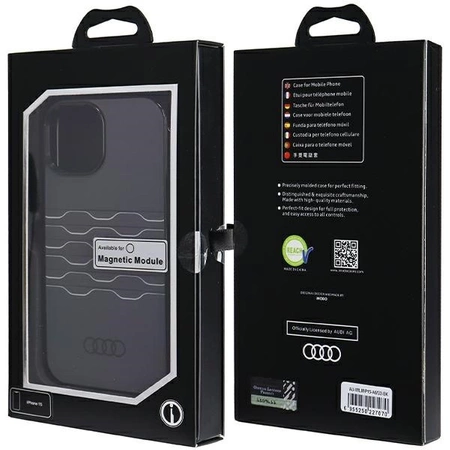 Etui Audi IML MagSafe na iPhone 15 / 14 / 13 - czarne
