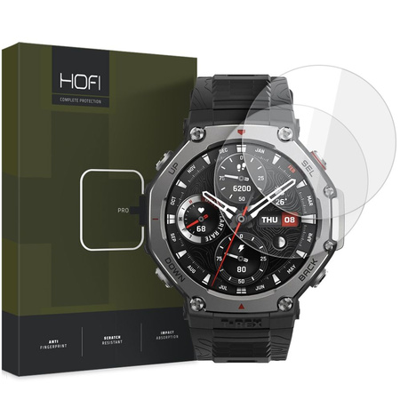 HOFI SZKŁO HARTOWANE DO AMAZFIT T-REX 3 2 SZTUKI PEWNA OCHRONA WYŚWIETLACZA