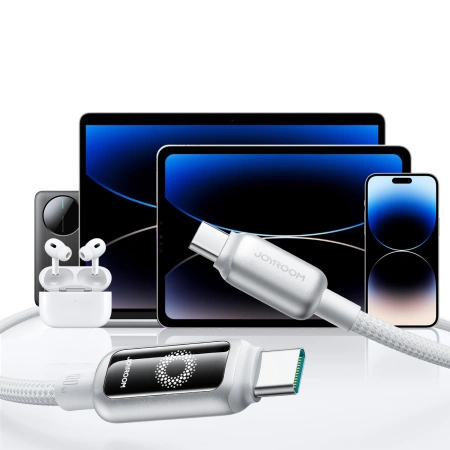 Kabel Joyroom S-A55 StarFlight 100W USB-C - USB-C 1,2m - biały