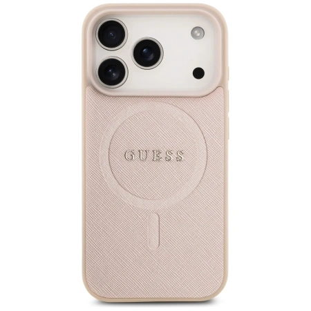 GUESS ETUI SAFFIANO CLASSIC LOGO MAGSAFE DO IPHONE 17 PRO OCHRONA
