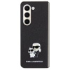 Etui Karl Lagerfeld Saffiano Karl&Choupette Pin na Samsung Galaxy Z Fold 5 - czarne