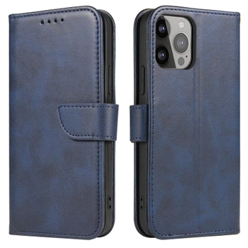 Magnet Case etui Samsung Galaxy S23+ pokrowiec z klapką portfel podstawka niebieskie