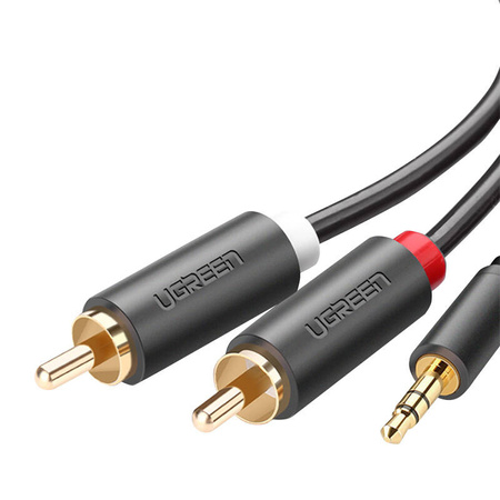 UGREEN KABEL 2X RCA CINCH JACK 3,5MM 3M DO GŁOŚNIKÓW BEZPRZEWODOWYCH AUDIO