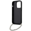 Etui Karl Lagerfeld Saffiano Monogram Chain KLHCP14XSACKLHPK na iPhone 14 Pro Max - czarne