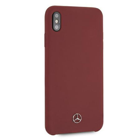 Mercedes MEHCI65SILRE iPhone Xs Max czerwony/red hardcase Silicone Line