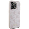 Etui Guess 4G Metal Gold Logo na iPhone 15 Pro - różowe