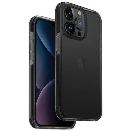 UNIQ etui Combat iPhone 15 Pro 6.1" czarny/carbon black