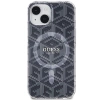 Etui Guess IML GCube MagSafe na iPhone 15 / 14 / 13 - czarne