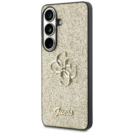 Etui Guess Fixed Glitter Big 4G Metal    Logo do Samsung Galaxy S26 złoty