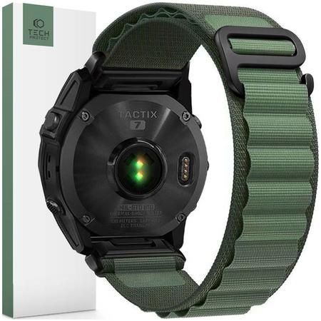 TECH-PROTECT PASEK NYLON DO GARMIN FENIX 5 6 6 PRO 7 Z WZMOCNIONYM ZAMKIEM
