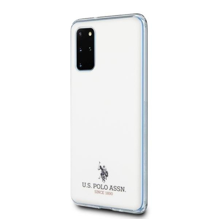 Etui U.S. Polo Assn. Shiny na Samsung Galaxy S20+ - białe