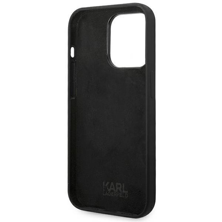 Karl Lagerfeld KLHCP14LSLCTBK iPhone 14 Pro 6,1" hardcase czarny/black Silicone Choupette Body