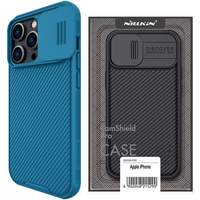 Nillkin CamShield Pro Case etui iPhone 14 Pro Max pancerny pokrowiec osłona na aparat kamerę niebieski