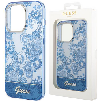 Guess GUHCP14XHGPLHB iPhone 14 Pro Max 6,7" niebieski/blue hardcase Porcelain Collection