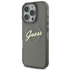 GUESS ETUI HARD CASE DO IPHONE 16 PRO 6.3 BLACK IML HEART Z LOGO DO 4G