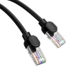 Kabel Ethernet Baseus High Speed Cat 5 RJ-45 1000Mb/s 1m okrągły - czarny