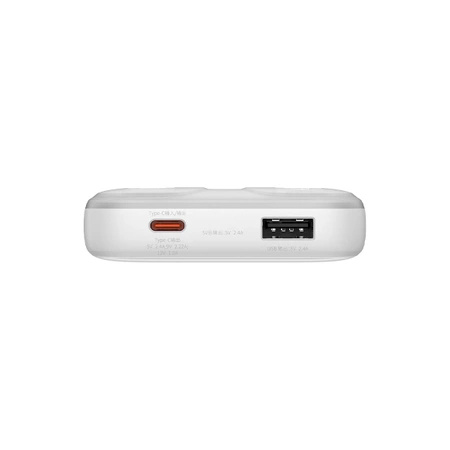 Powerbank Baseus Comet Series z wyświetlaczem 10000mAh 22.5W - biały + kabel USB-A - USB-C