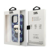 Etui Karl Lagerfeld KLHCP13LPMNIKBL na iPhone 13 Pro / 13 hardcase - niebieskie Monogram Ikonik Patch