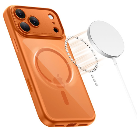 TECH-PROTECT MAGPEAK MAGSAFE CC IPHONE 17 PRO COSMIC ORANGE/CLEAR