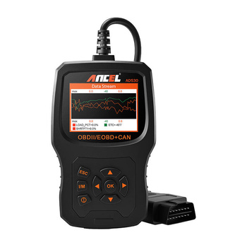 ANCEL SKANER OBD2 AD530 DO VW MERCEDES FORD WYSOKA KOMPATYBILNOŚĆ Z MODELOM