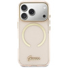 Etui Guess IML Script Metal MagSafe do   iPhone 17 Pro Max różowy