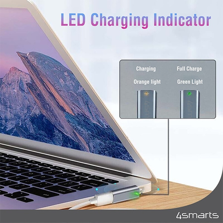 4SMARTS ADAPTER USB-C PD 100W DO MAGSAFE APPLE ŁADOWANIE MOCNA PRZEJŚCIÓWKA