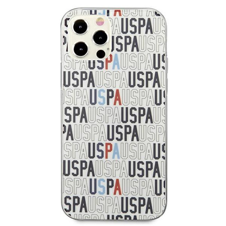 Etui U.S. Polo Assn. Logo Mania Collection na iPhone 12 / iPhone 12 Pro - białe