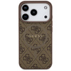 Etui Guess 4G Ring Classic Logo MagSafe do iPhone 17 Pro brązowy