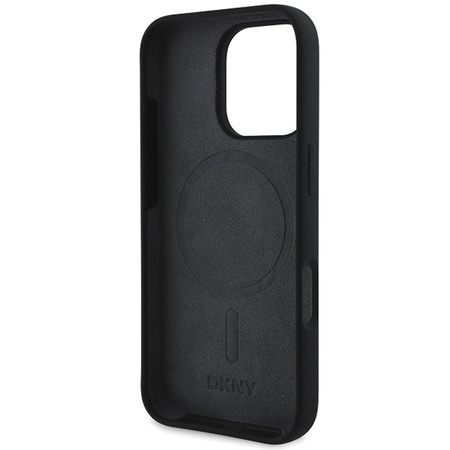 DKNY POKROWIEC HARDCASE DO IPHONE 16 PRO MAX DO MAGSAFE Z SILIKONOWYM LOGO