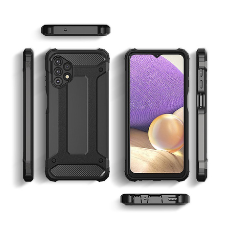 Hybrid Armor pancerne hybrydowe etui pokrowiec Samsung Galaxy A32 5G czarny