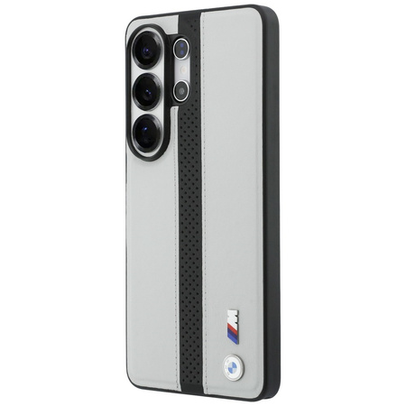 Etui BMW Perforated Stripe Logo MagSafe  do Samsung Galaxy S26 Ultra szary