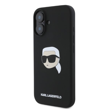 KARL LAGERFELD ETUI DO IPHONE 16 6.1 DO MAGSAFE SILIKONOWE KARL HEAD PRINT