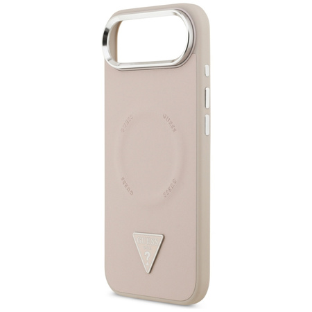 Etui Guess Triangle Logo MagSafe do      iPhone Air różowy