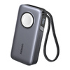 Powerbank UGREEN PB527 10000mAh 30W z kablem USB-C (szary)
