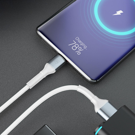Accessories - 3mk Hyper Cable N-SERIES A to Lightning 2m QC 3.0 5V/2.4A 12W White