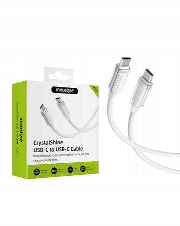 INNOSTYLE KABEL USB-C SZYBKIE ŁADOWANIE DO SAMSUNG APPLE USB TYP C 60W 2M